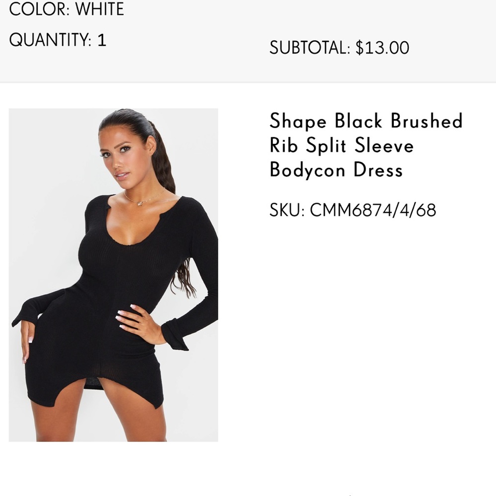 Long sleeve split dress